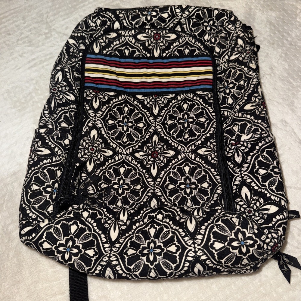 Vera Bradley Barcelona Soft Cotton Pattern Computer Backpack